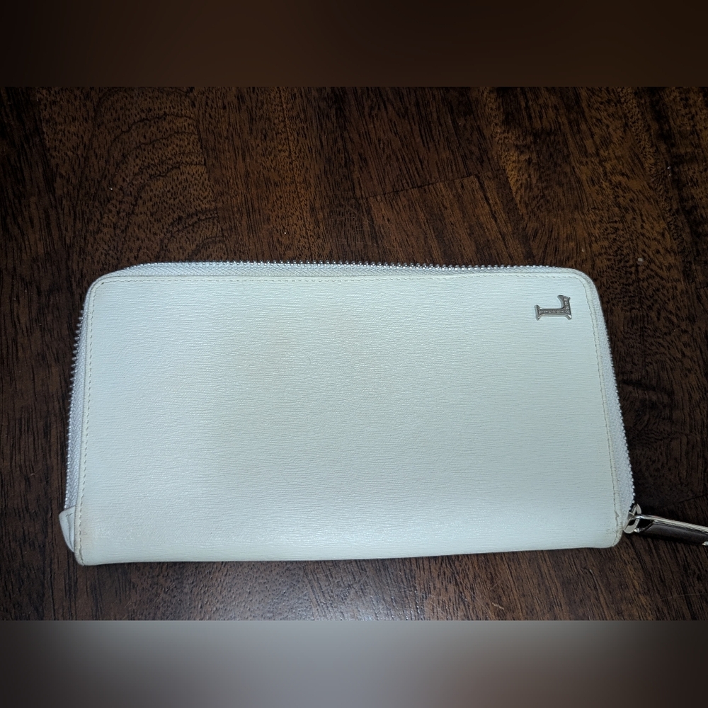 Lancaster White Italian Leather Wallet